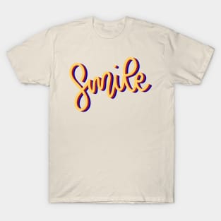 Smile Colorful Design T-Shirt